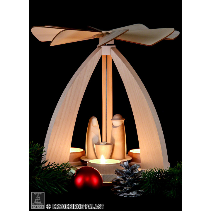1-Tier Pyramid - Nativity Scene - 27 cm / 10.7 inch