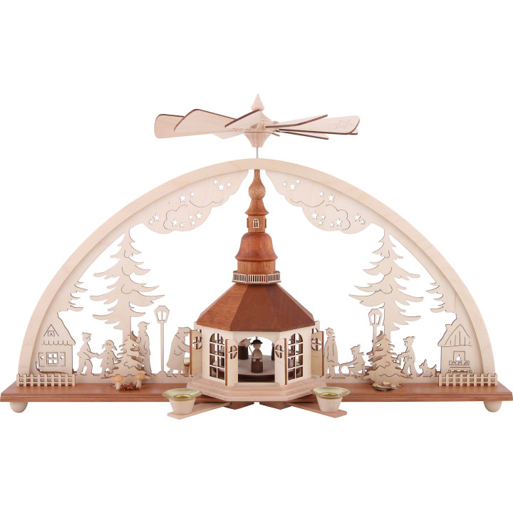 Candle Arch with Pyramid, Church of Seiffen - 51x27 cm / 20x10.7 inch
