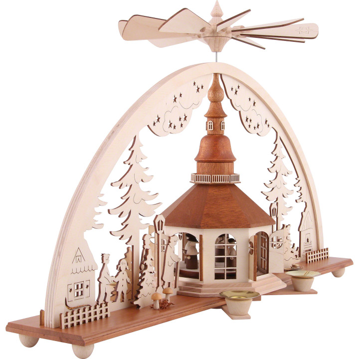 Candle Arch with Pyramid, Church of Seiffen - 51x27 cm / 20x10.7 inch