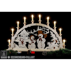 Schwibbogen Schneemannfamilie - 65x45 cm