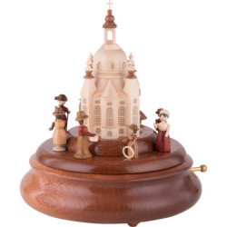Electronic Music Box - Historical Scene in Front of Church of Our Lady - 21 cm / 8 inch