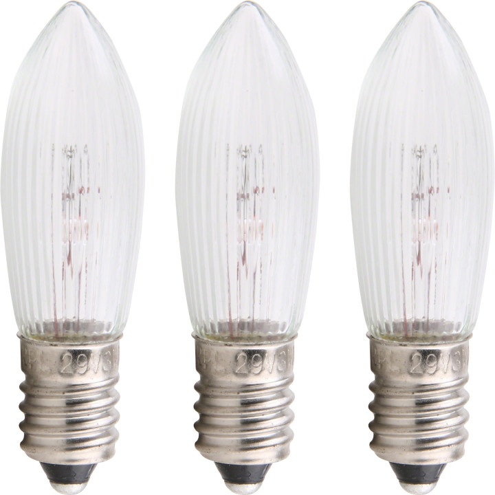 Rippled Bulb - E10 Socket - 12V/3W
