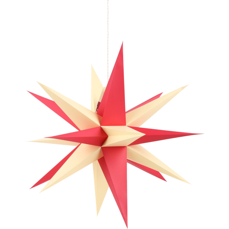 Annaberg Folded Star for Indoor with Red-Yellow Tips - 35 cm / 13.8 inch