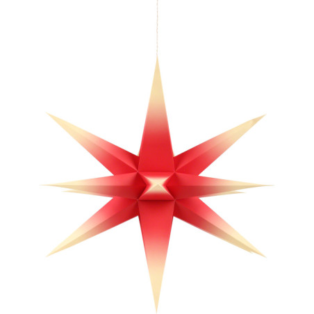Annaberger Faltstern für Innen rot-gelb - 58 cm