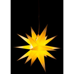 Annaberger Faltstern für Innen gelb-weiß - 58 cm