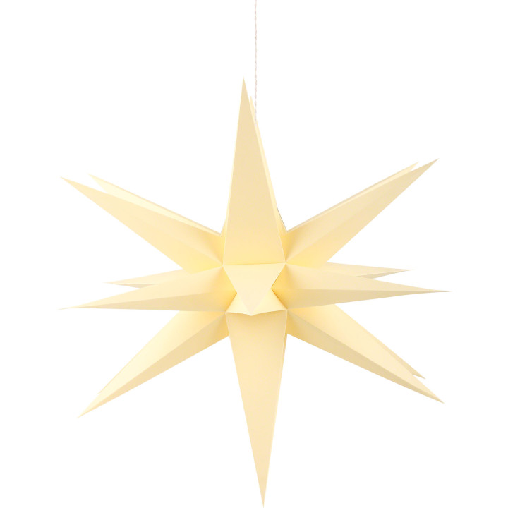 Annaberg Folded Star for Indoor Yellow - 58 cm / 22.8 inch