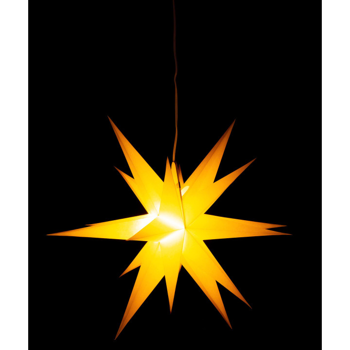 Annaberg Folded Star for Indoor Yellow - 58 cm / 22.8 inch