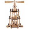 3-Tier Pyramid - Christmas, Natural - 35 cm / 13.8 inch