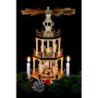 3-stöckige Pyramide Weihnachten, natur - 35 cm