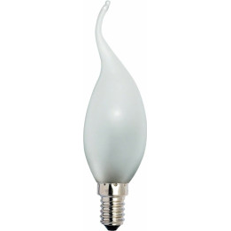 Windstoßlampe gefrostet - Sockel E14 - 230V/15W