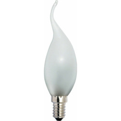 Windstoßlampe gefrostet - Sockel E14 - 230V/15W