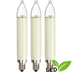LED-Kleinschaftkerze - Sockel E10 - warmweiß - 0,1-0,3W
