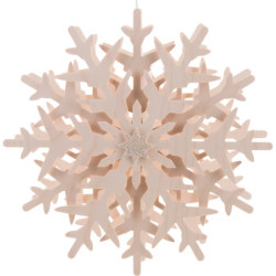 Fensterbild Schneekristall (1) - 29 cm