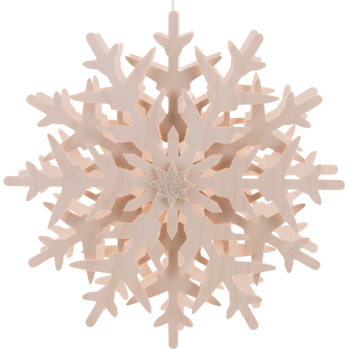 Fensterbild Schneekristall (1) - 29 cm