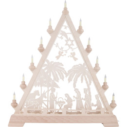 Lichterspitze Christgeburt - 55x66 cm