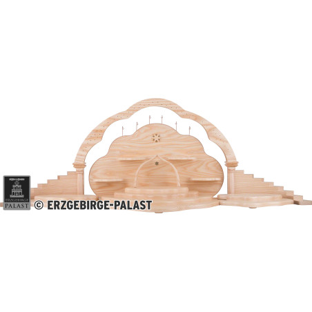 Großes Wolken-Set, 7-teilig, natur - 125x44x45 cm