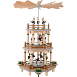 3-Tier Pyramid with Miners Parade - 35 cm / 13.8 inch
