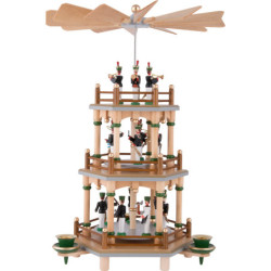 3-Tier Pyramid with Miners Parade - 35 cm / 13.8 inch