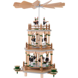 3-Tier Pyramid with Miners Parade - 35 cm / 13.8 inch