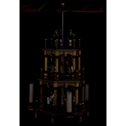 3-Tier Pyramid with Miners Parade - 35 cm / 13.8 inch