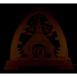 Gotischer Bogen Seiffener Kirche - 40x37 cm