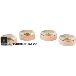 Teelichteinsätze für Kerzen 1,4 cm - 4er-Set