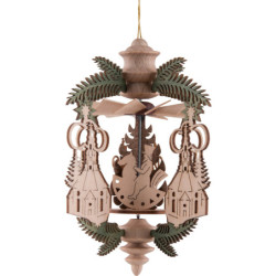 Christbaumschmuck Bergmann, Engel und Reiterlein - 13 cm