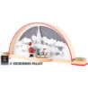 Candle Arch with Santa - 33x14 cm / 13x5.5 inch