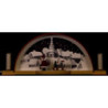 Candle Arch with Santa - 33x14 cm / 13x5.5 inch