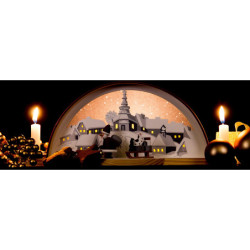Candle Arch with Santa - 33x14 cm / 13x5.5 inch