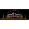 Candle Arch with Carolers and Ore Arch - 33x14 cm / 13x5.5 inch