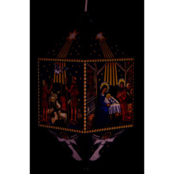 Weihnachtslaterne Christi Geburt - 40 cm