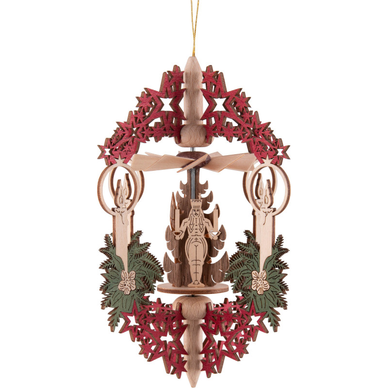 Tree Ornament - Candle Miner, Angel and Smoker - 15,3 cm / 6 inch