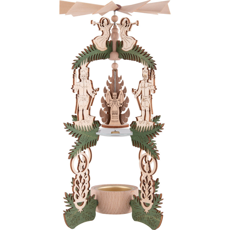 1-Tier Pyramid - Miner, Angel and Smoker - 26 cm / 10.2 inch
