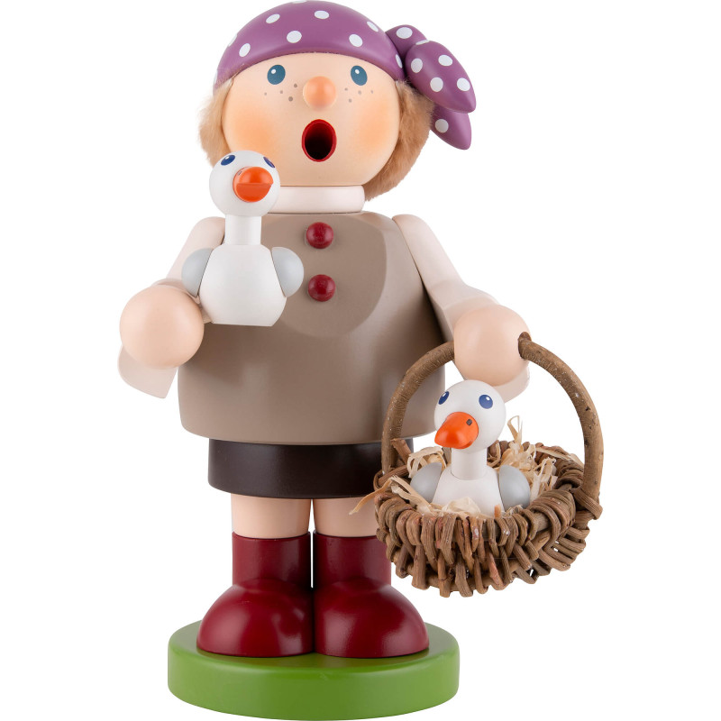 Räuchermännchen Gänsemädchen - Nabl-Mad Gänse-Mad - 21 cm
