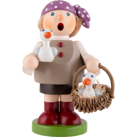 Räuchermännchen Gänsemädchen - Nabl-Mad Gänse-Mad - 21 cm