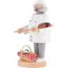 Räuchermännchen Bäcker weiß - 22 cm