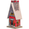Metall-Räucherhaus Winterhütte - 11 cm
