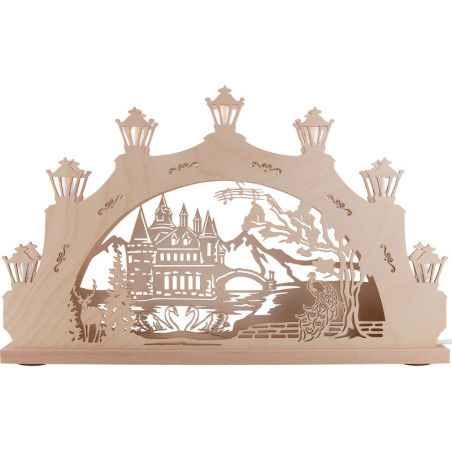 Candle Arch - Castle by the Lake - 52x31,5 cm / 20.5x12.4 inch