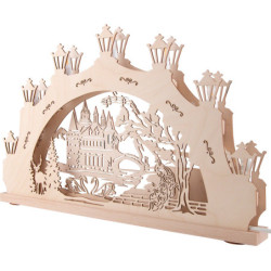 Candle Arch - Castle by the Lake - 52x31,5 cm / 20.5x12.4 inch