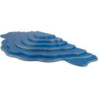 Cloud Landscape - Set of 7 Pieces - Blue/Gold - 102x38x8 cm / 40.1x15x3.1 inch