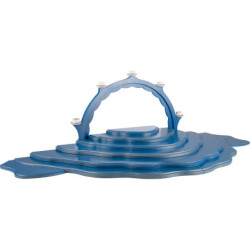 Cloud Landscape - Set of 7 Pieces - Blue/Gold - 102x38x8 cm / 40.1x15x3.1 inch