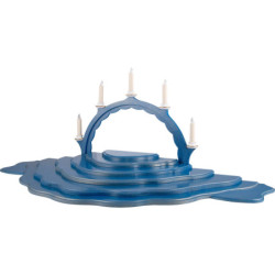 Cloud Landscape - Set of 7 Pieces - Blue/Gold - 102x38x8 cm / 40.1x15x3.1 inch