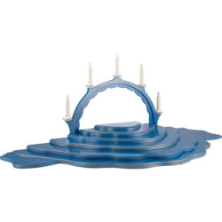 Wolkenstecksystem - Wolkenlandschaft 7-teilig - blau/gold - 102x38x8 cm