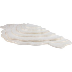 Cloud Landscape - Set of 7 Pieces - White/Gold - 102x38x8 cm / 40.1x15x3.1 inch