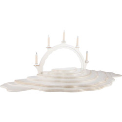 Cloud Landscape - Set of 7 Pieces - White/Gold - 102x38x8 cm / 40.1x15x3.1 inch