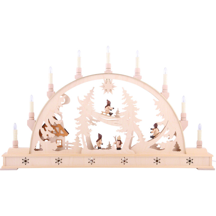 Schwibbogen Winterkinder - 78x45 cm