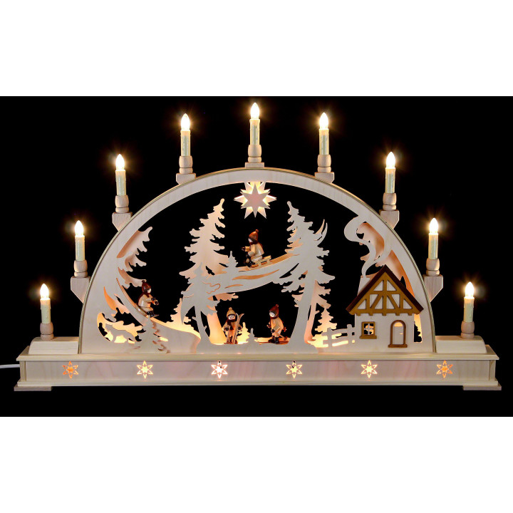 Schwibbogen Winterkinder - 78x45 cm