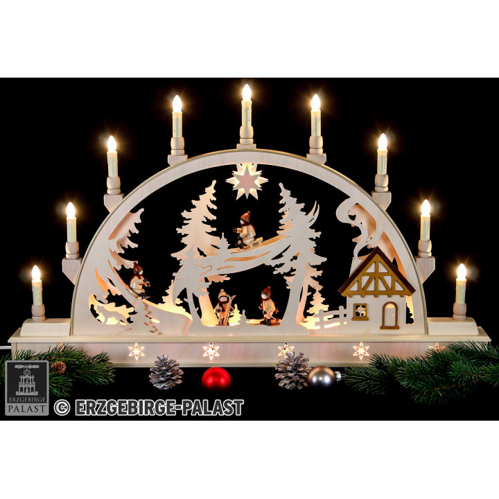 Schwibbogen Winterkinder - 78x45 cm