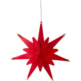Fensterbild Weihnachtsstern Rot - 40 cm